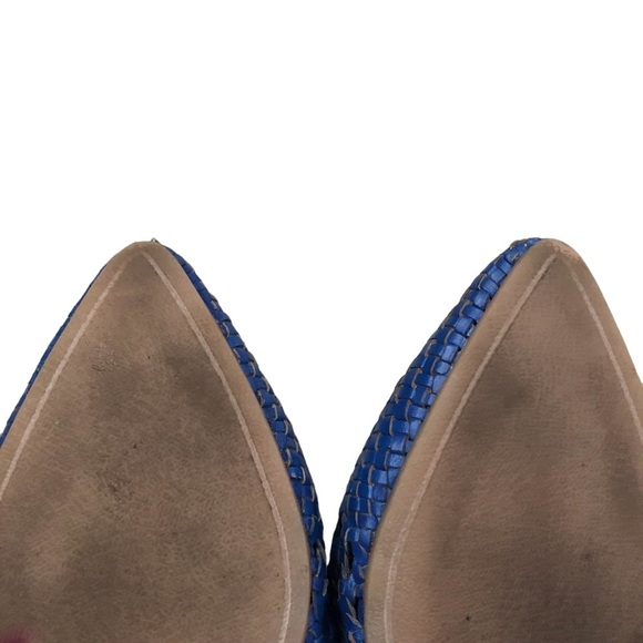 SAM ELDMAN Blue netted mules - Picture 9 of 15